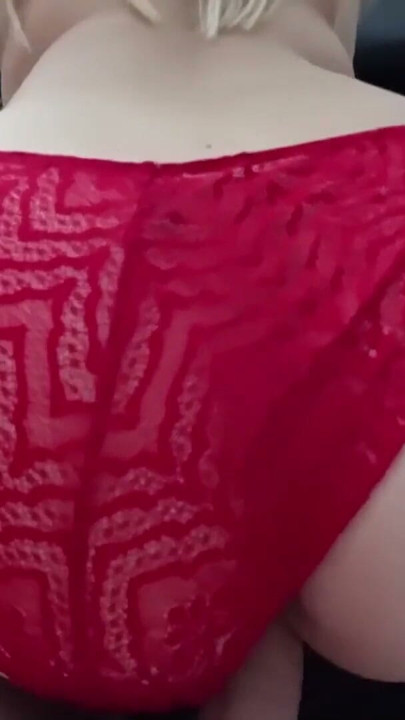 Sex in stockings and through red panties | Clip 1