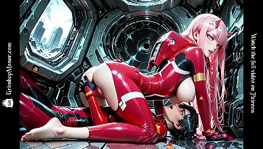 Zero Two sevgilisini franxx'in derinliklerine alıyor