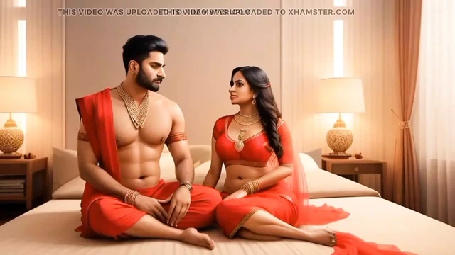 Ateşli Hintli ev hanımı ofis patronuyla seks için heyecanlı