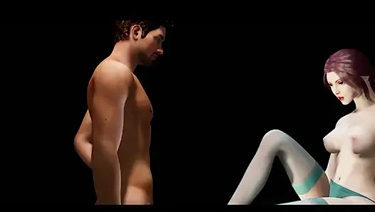 3 boyutlu gece baştan çıkarma tanrıçası- 3 boyutlu animasyon hentai
