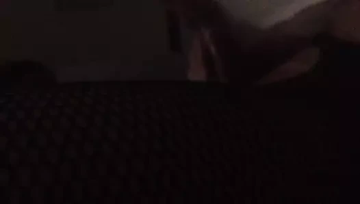 masturbasyon yapmak horoz &amp; cum içinde ağ çorap