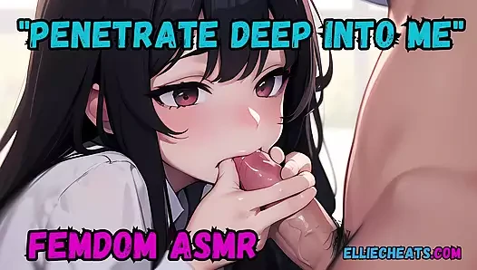 Yandere ateşli komşusunun takıntısı sonunda sağılıyor - erotik kadın egemenliği asmr