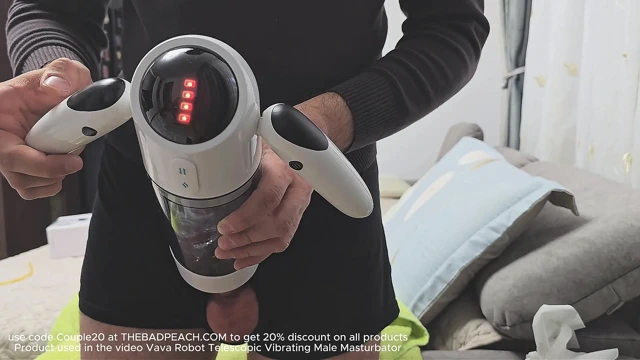 Hung Boy Masturbate with VaVa Robot