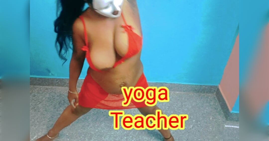 Ateşli yoga öğretmeni zıplayan göğüsleriyle azgın bir şekilde egzersiz yapmayı öğretiyor - tam tamil ses
