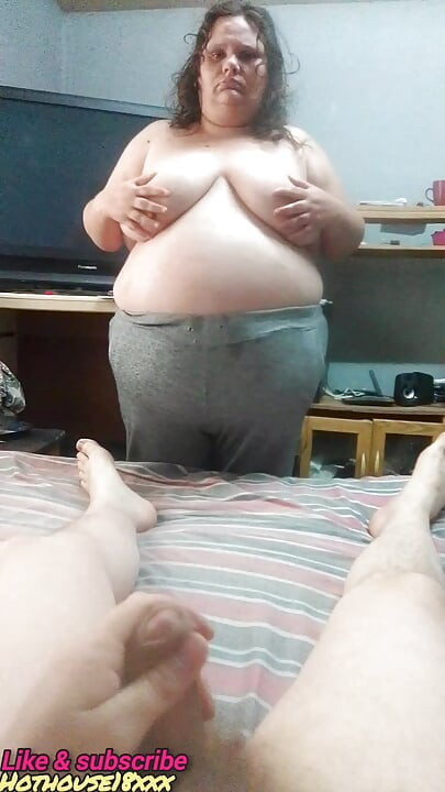 Step mom Fingering fat pussy on Bed , shows her curves, dirty soles , feet & he Doggystyle her pussy & cum on her big belly