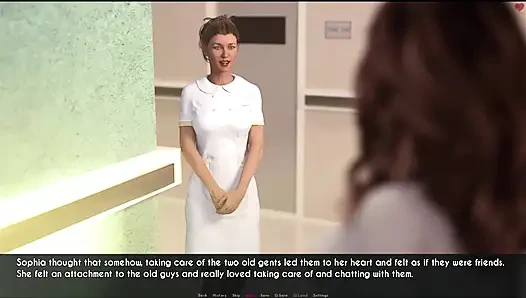 Awam #15 - Sophia yaşlı adamlarla banyo yapmak zorunda kaldı... Nathalie ve Sophia seksi bir an yaşadı