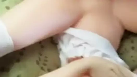 Silucone seks bebek pov kedi kahrolası ve drippig Creampie