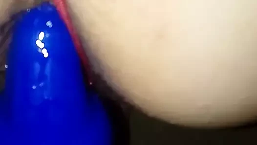 Dildoyla çifte penetrasyon mastürbasyonu, orgazm