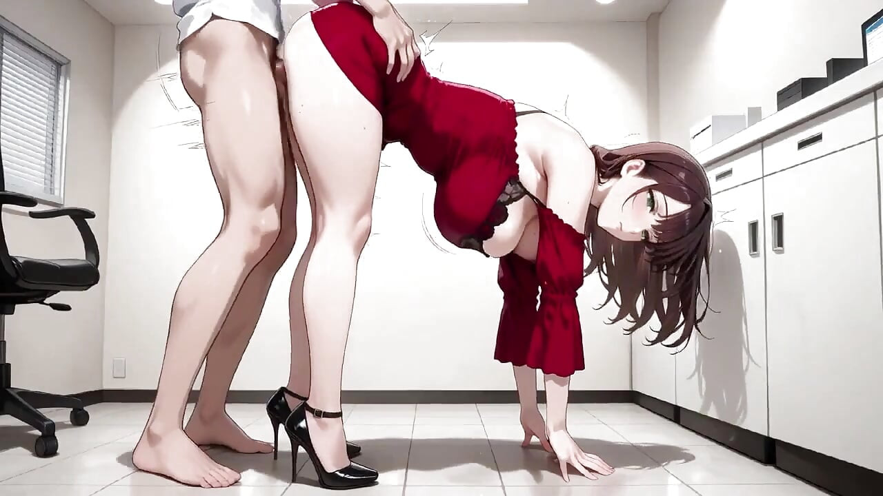 Seksi kırmızı kıyafetli bu esmer anime hatun bütün gece çıldırıyor