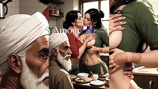 Yaşlı yaraklar sikişiyor +19 kız sert çizgi film öpüşüyor, derin amcık sikişi, dağınık boşalma