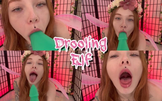 Yaramaz küçük elf büyük dildo emiyor