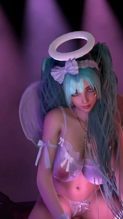 3D VR Hentai - Angel Cosplay Miku Sikinin Üzerinde Dans Ediyor - VirtualHeaven'dan 3D Hentai Seks Animasyonu | Bölüm 1