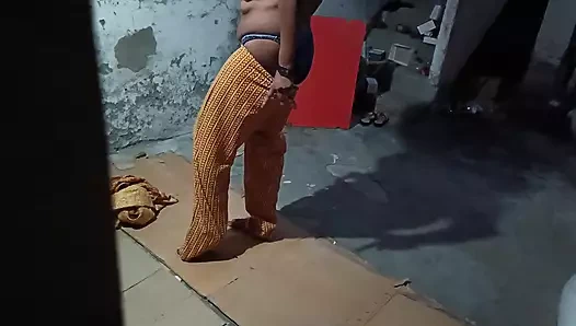 Big Ass bhabhi Changing her cloth and boy watchig on her bhabhi caught him and punish him with fucking