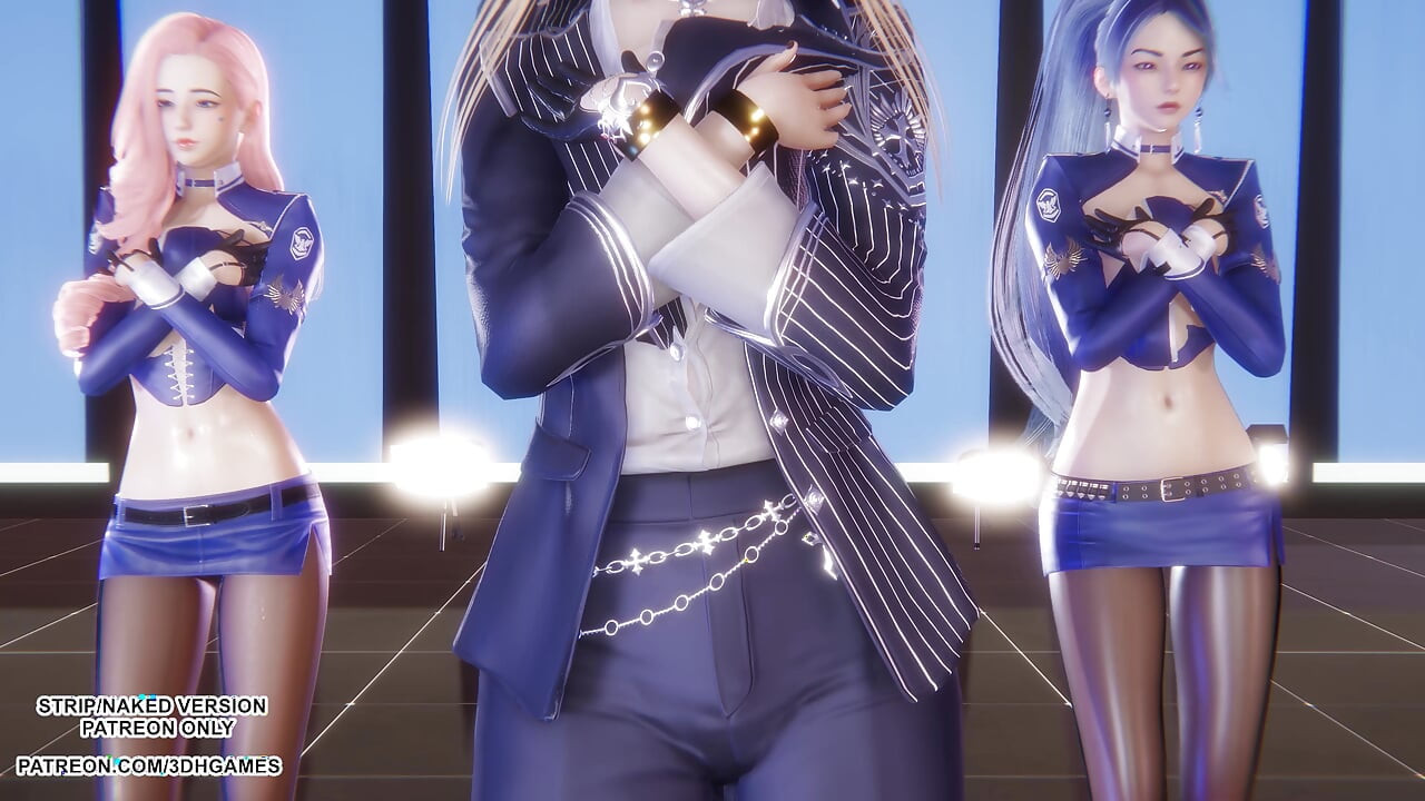 mmd iki kez - konuşan ahri seraphine kaisa seksi kpop dans league of legends hentai sansürsüz 4k 60 fps