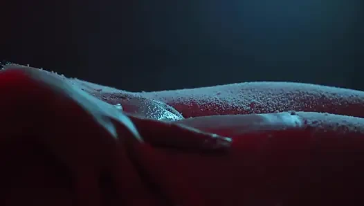 Göğüslerime ve amcığıma kar yağıyor - softcore Noel azdırma yakın çekim