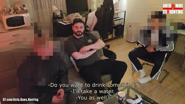 Straight Fit Latino Guy Tries Anal for the First Time and the Security Guard Agrees to a Hot Threesome