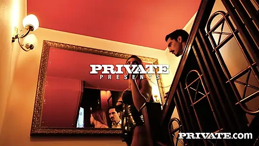 Private com - Peach Lollypop, Amber Slassh and their submissive puppy in a BDSM threesome