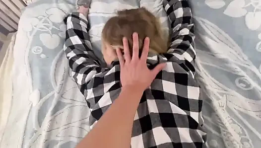 Külotlu çorap kıyafetiyle çok tahrik oldum! Onun götünü siktim!