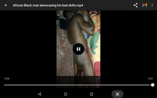 African black man showcasing his bed skills on a high scale