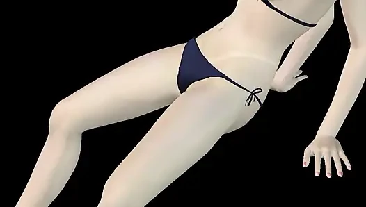 Animasyonlu 3 boyutlu porno - çok güzel kız orgazm olana kadar muzla mastürbasyon yapıyor