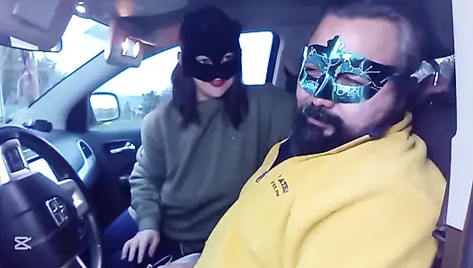 Arabada yüze tokat atma