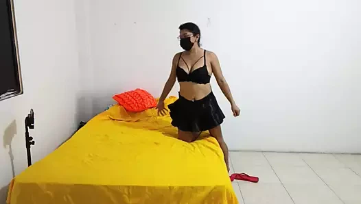 This is my stepmother who promises to put an end to my erection problem.