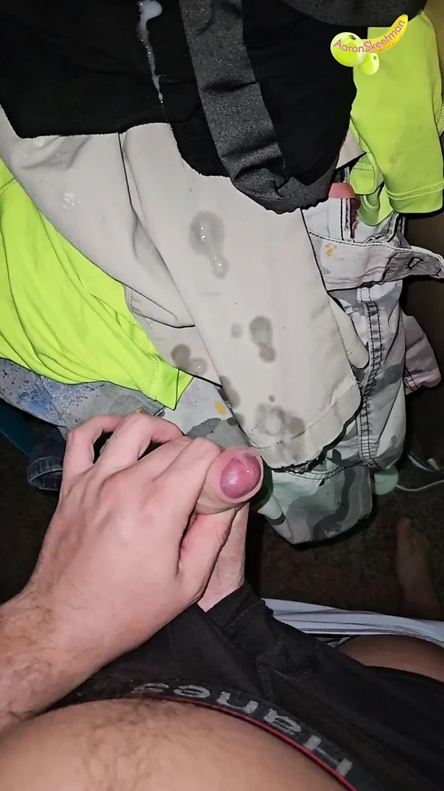 30 min Cumshot Compilation - Aaron Skeetman Shooting His Huge Loads POV with The Cum Mirror