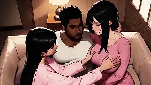 Üvey anne üvey babasını üvey kızını sikerken yakalıyor ve anlıyor