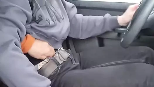 Public Agent: Stranded Biker Pick-up- Helped Him Warm up with Blowjob, Car Sex and Squirting Orga