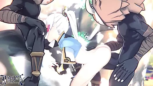 hilichurls ile Genshin etki ayaka üçlü