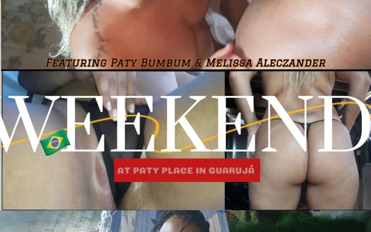 Guaruja'daki paty yerinde hafta sonu derlemesi