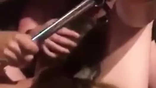 Bir İngiliz kız ve bir Belçikalı çift 2 ile güzel bir dörtlü