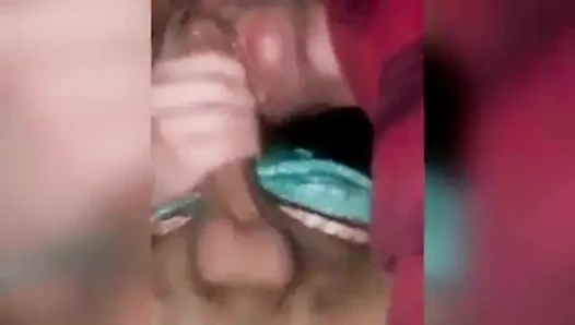 My friend's mom sneaks out at night to play with my cock