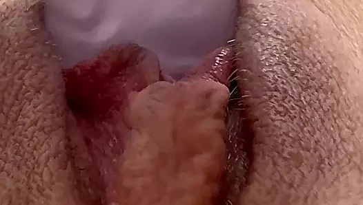 Şişmiş klitoris yakın çekim