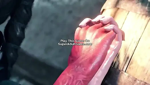 Prenses büyük yarakla yakalandı ve sikiliyor - 3 boyutlu futa animasyon