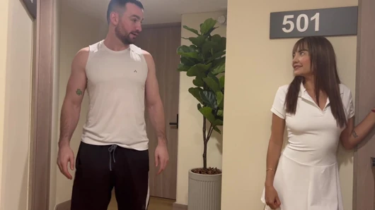 Cute Latina Girl Next Door Asks Her Neighbor to Impregnate Her with A Breeding Creampie