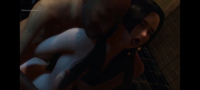 Boa Hancock tuvalette yaşlı adam tarafından seks yapıyor