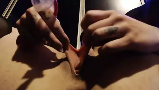 Şişman iri güzel gotik sürtük boşalıyor