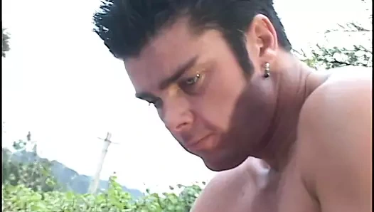 Luxurious young chick gets her pussy licked and asshole screwed on the balcony of her villa