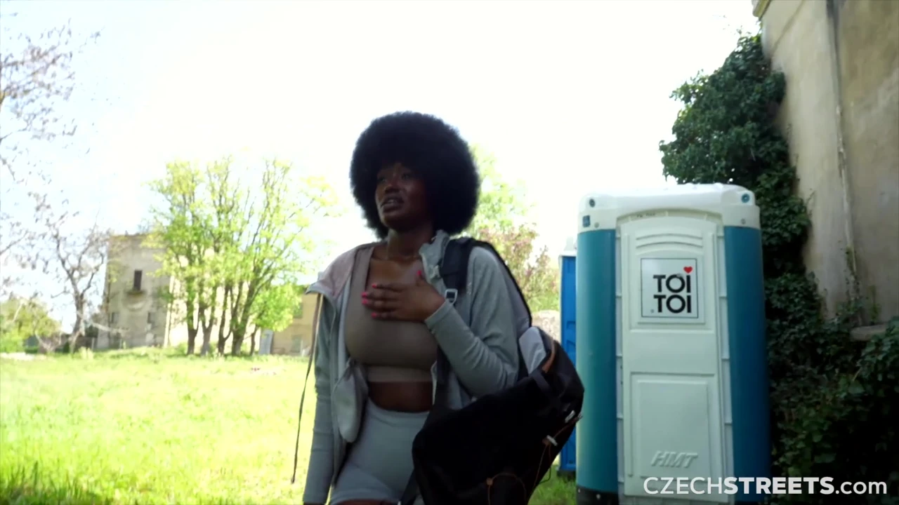 Czech Streets 152: Quickie with Cute Busty Black Girl