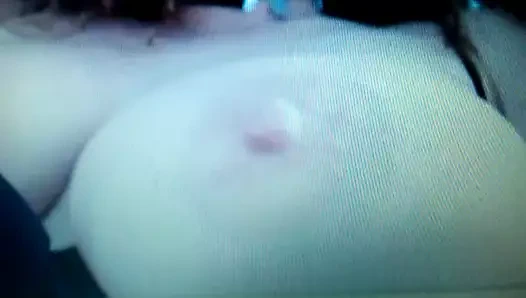 Büyük doğal meme güzel bebek