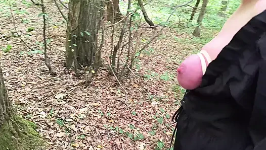 Tits off in public and painfully banging