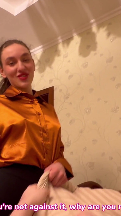 Cheating stepmom found an excuse to fuck her stepson in the morning. With conversation, pov, cum in mouth | Clip 1