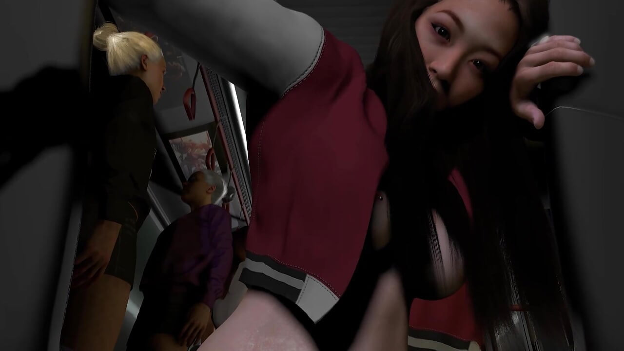Asian Girl Rides Dick In The Bus Bus - POV Experience