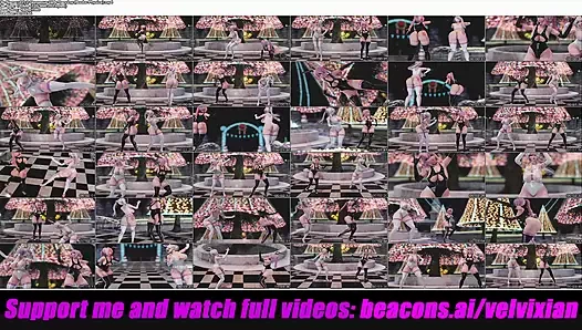 2 muhteşem kız dans ediyor (göğüs fiziği) (3 boyutlu hentai)