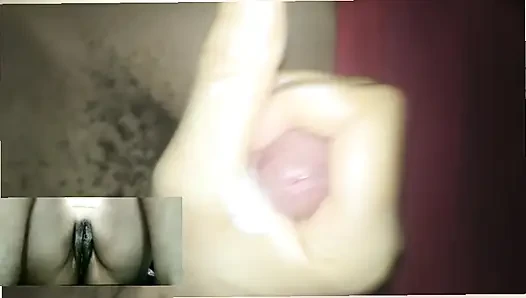 Görüntülü görüşmede mastürbasyon