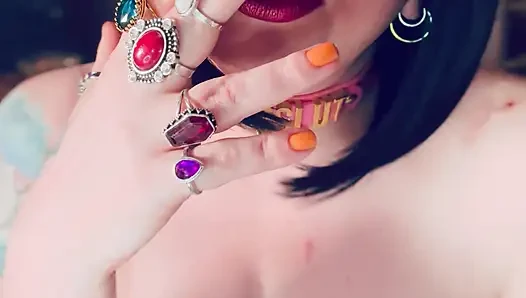 Cumslut Tina Snua Smokes A Cigarette With Her Tits Out - Smoking smoker Dangles Drifts OMI OME Snap Inhales