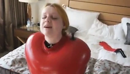 Şişme redlateks çuval ve ağzı tıkalı