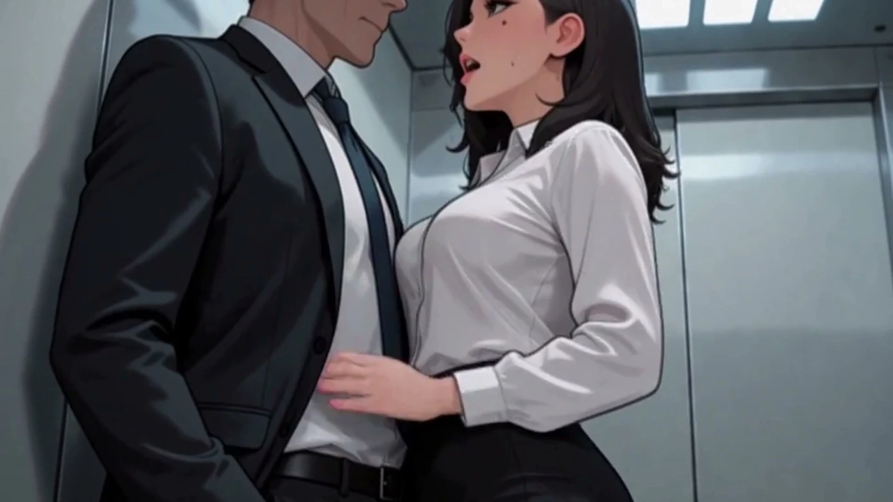 Elevator Anime Creampie Office Girl Gets Fucked After Watching Porn