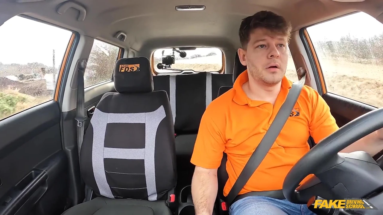 Fake Driving School - Road Rage Followed by Rough Fuck, Lucky Bee Cant Wait for a Facial